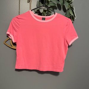 Shein Pink Crop Top